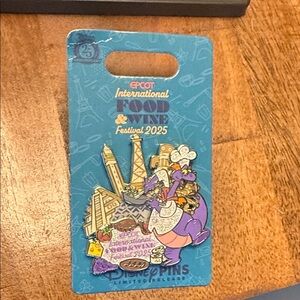 Disney Epcot Food & Wine Festival 2025 Pin - Blue and Purple